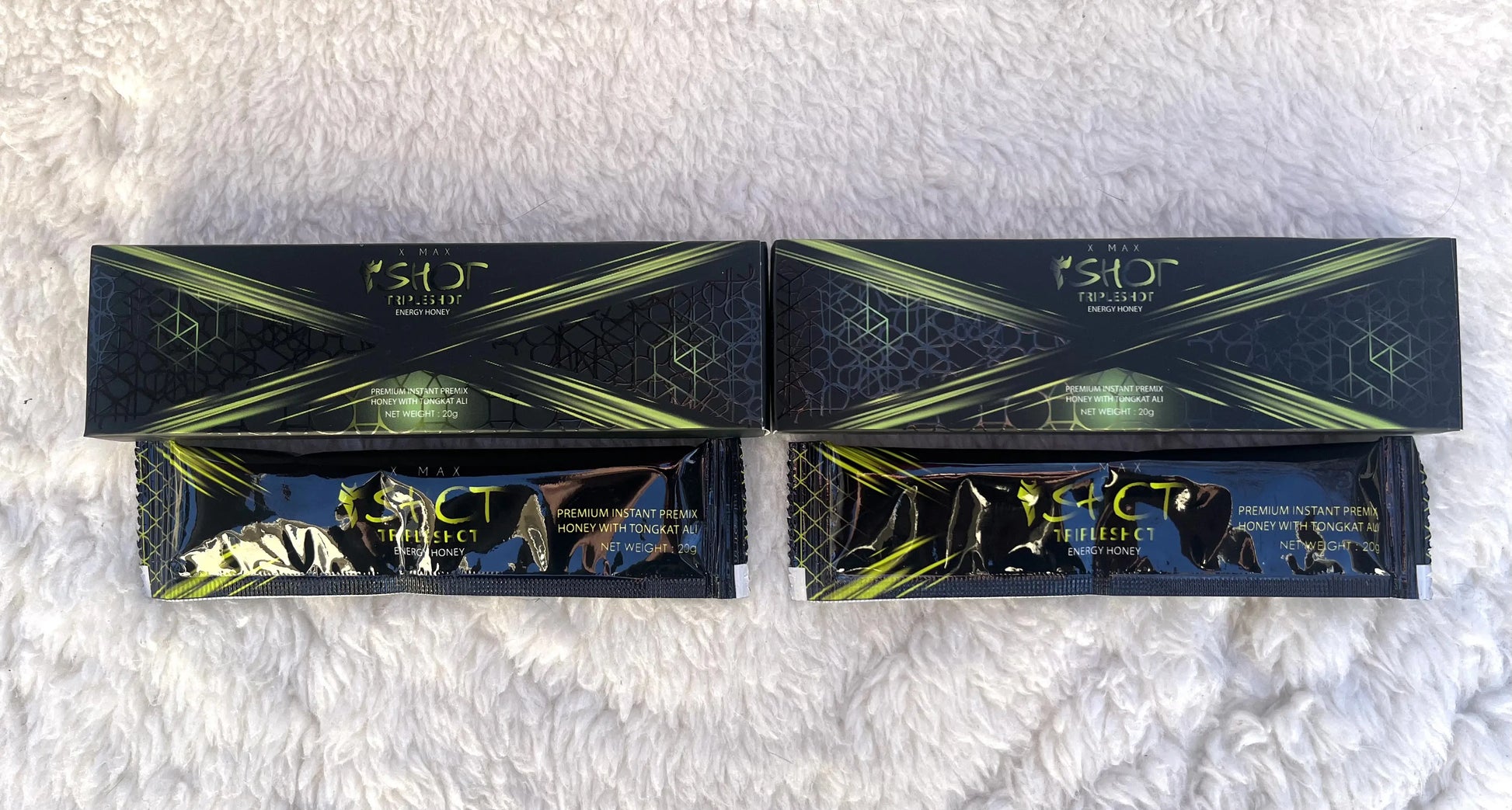 X MAX Triple Shot Energy Honey - Bundle of 2 Honey Packs Canada